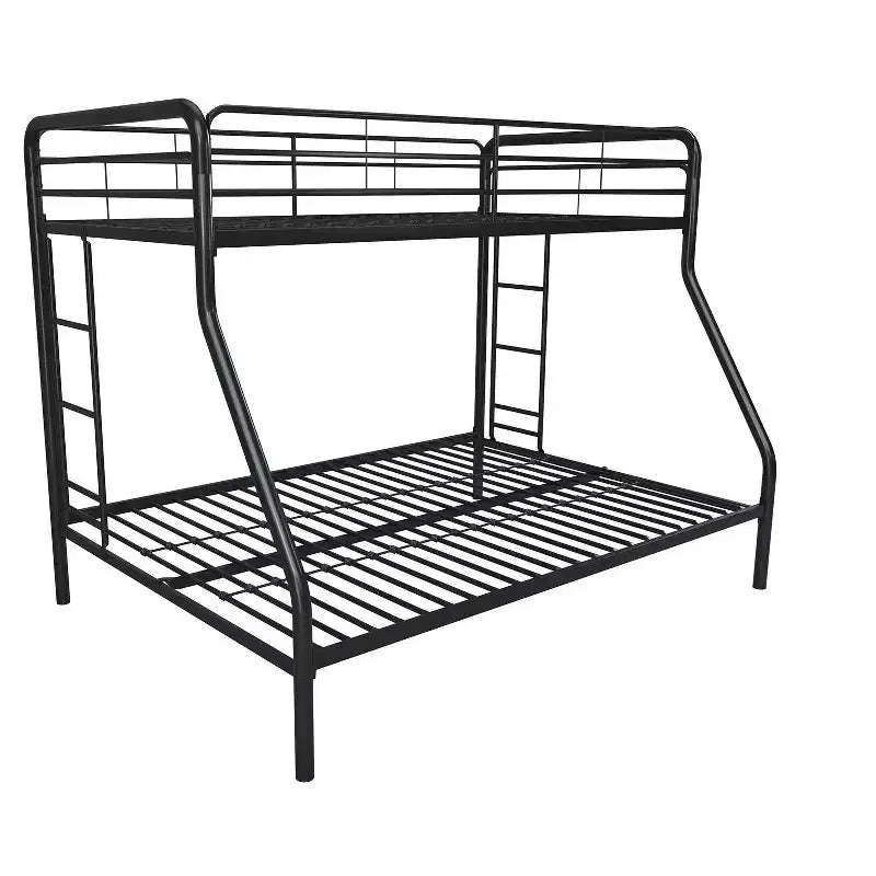 DHP Dusty Bunk Bed with Metal Frame and Ladder