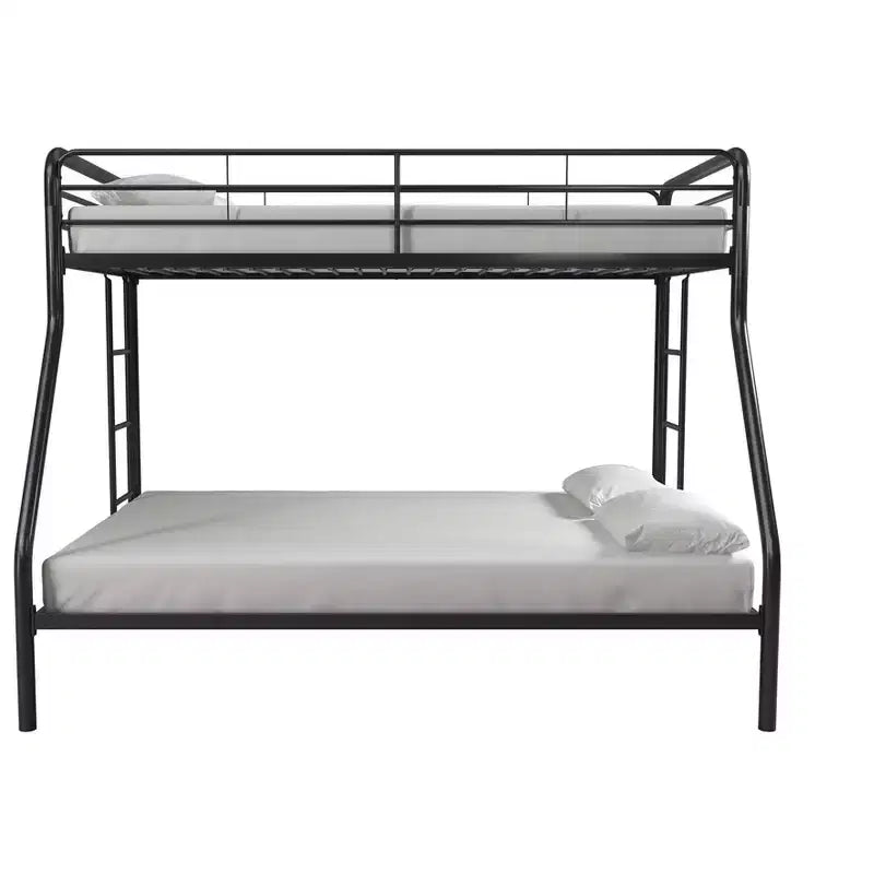 DHP Dusty Bunk Bed with Metal Frame and Ladder