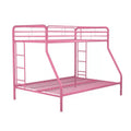 DHP Dusty Bunk Bed with Metal Frame and Ladder