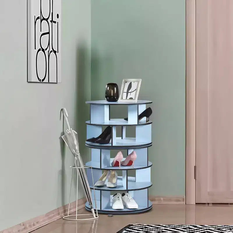 Kings Brand Furniture 5-Tier Rotating Shoe Rack360 spinning storage tower, perfect for closets, entryways, bedrooms, or hallways
