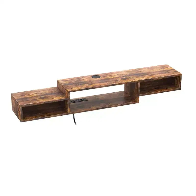 Floating TV Stand for TVs up to 55 - Hausource:Media Console Shelf with Power Outlet