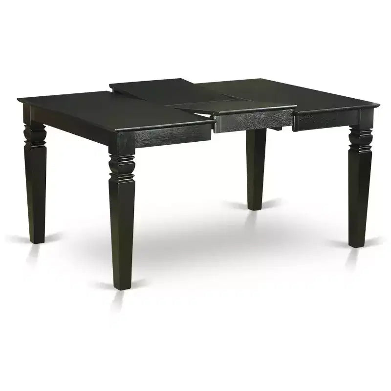 HomeStock on Rectangular Dining Table with 18 in butterfly Leaf