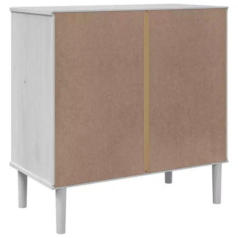 vidaXL SENJA Sideboard Rattan Look White 31.5x15.7x31.5 Solid Wood Pine