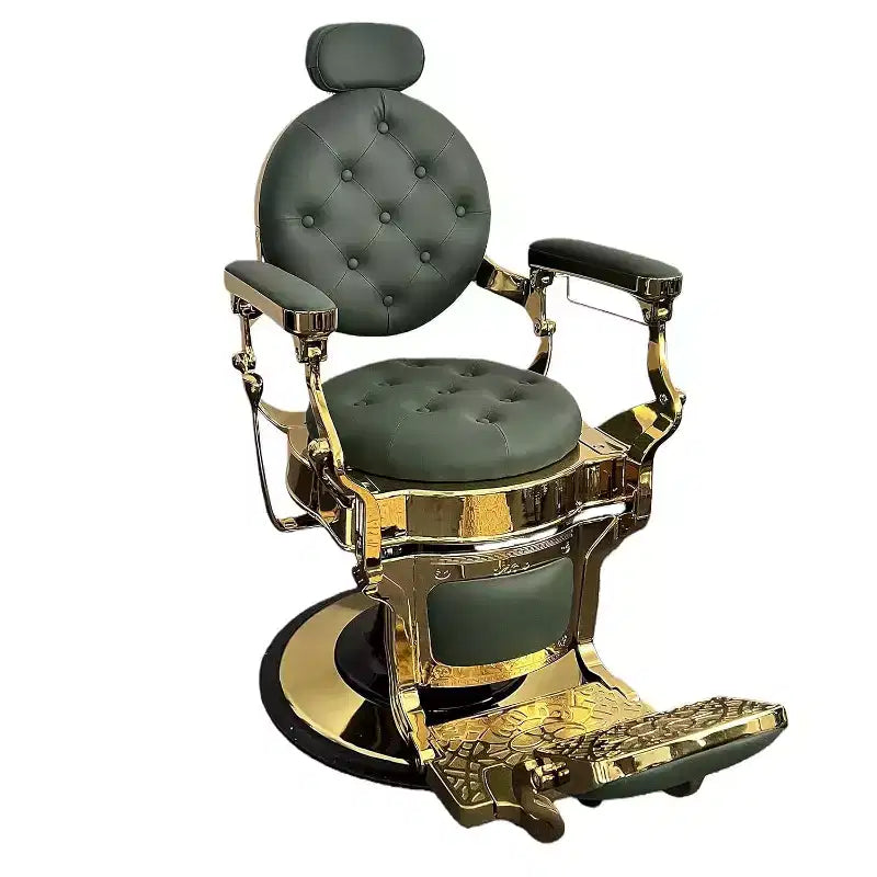 Heavy Duty Vintage Barber Chair, Adjustable Height, 360 Swivel, 700 LBS Support