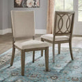 Carson Antique Beige Fabric Dining Chairs (Set of 2) - Antique Taupe/Beige - iNSPIREQ
