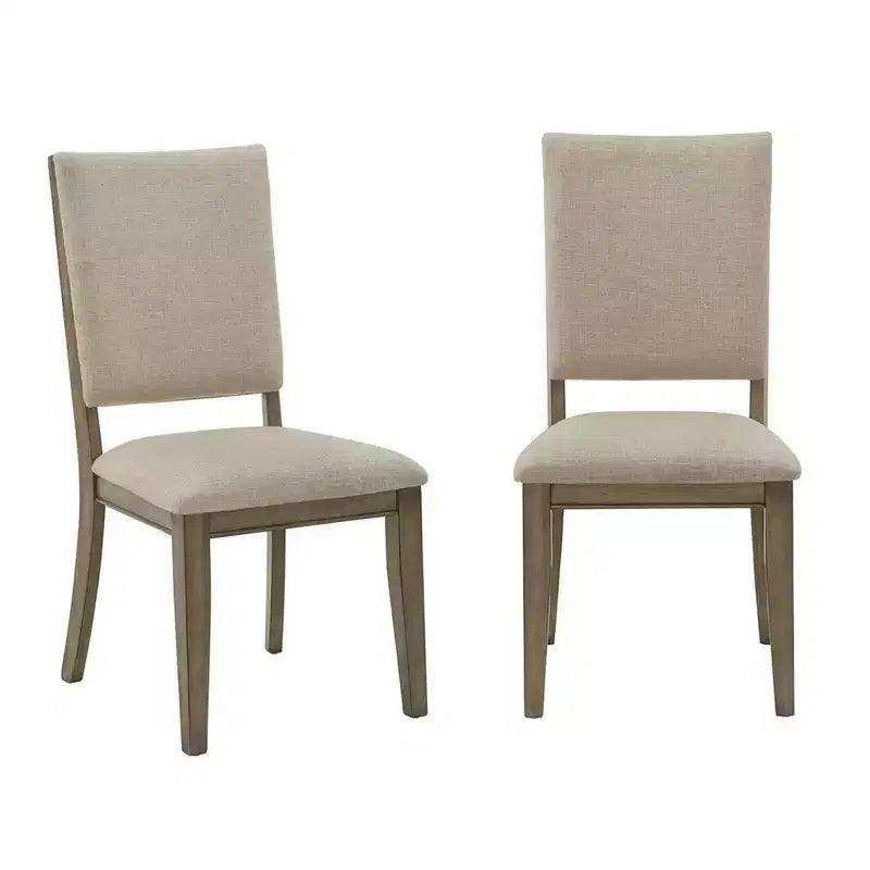 Carson Antique Beige Fabric Dining Chairs (Set of 2) - Antique Taupe/Beige - iNSPIREQ
