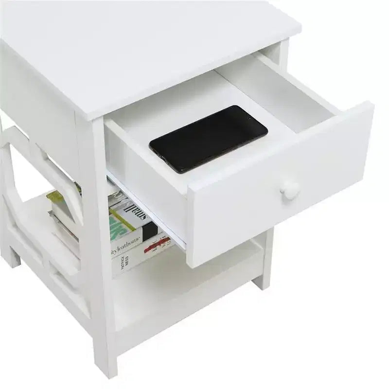 HomeStock Rectangle Wood Table Top End Table 1 -piece