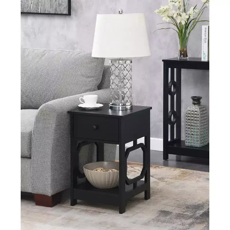 HomeStock Rectangle Wood Table Top End Table 1 -piece