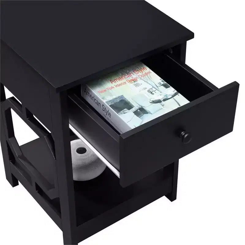 HomeStock Rectangle Wood Table Top End Table 1 -piece