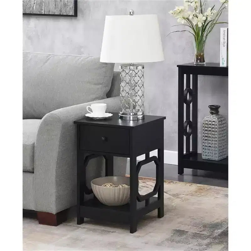 HomeStock Rectangle Wood Table Top End Table 1 -piece