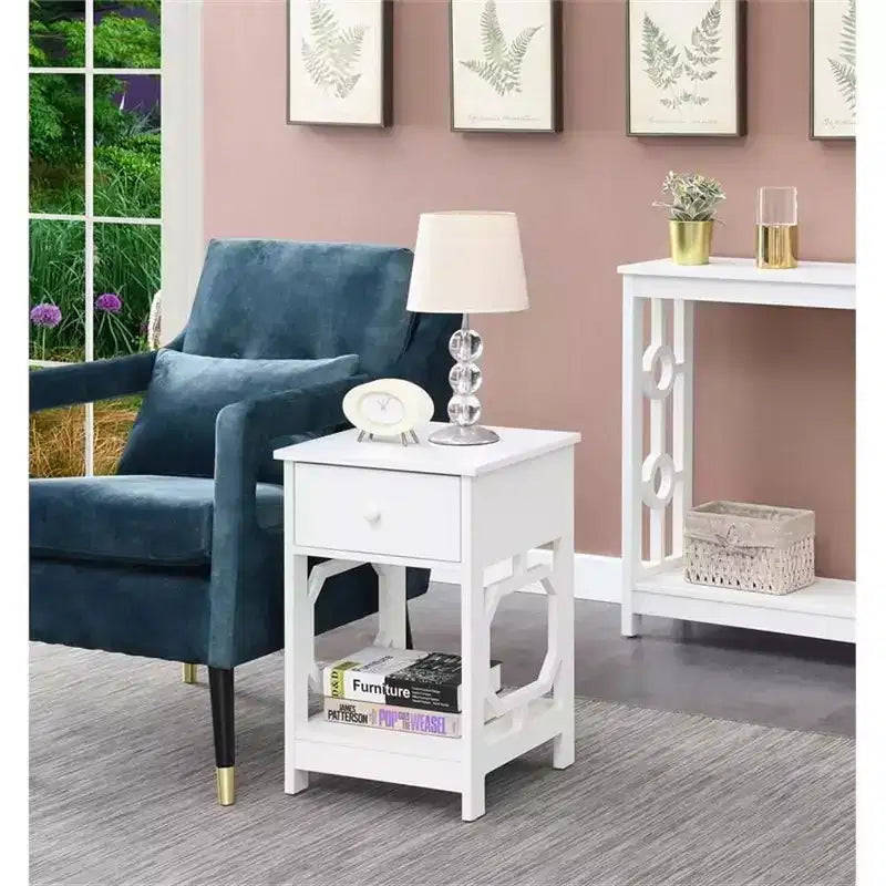 HomeStock Rectangle Wood Table Top End Table 1 -piece