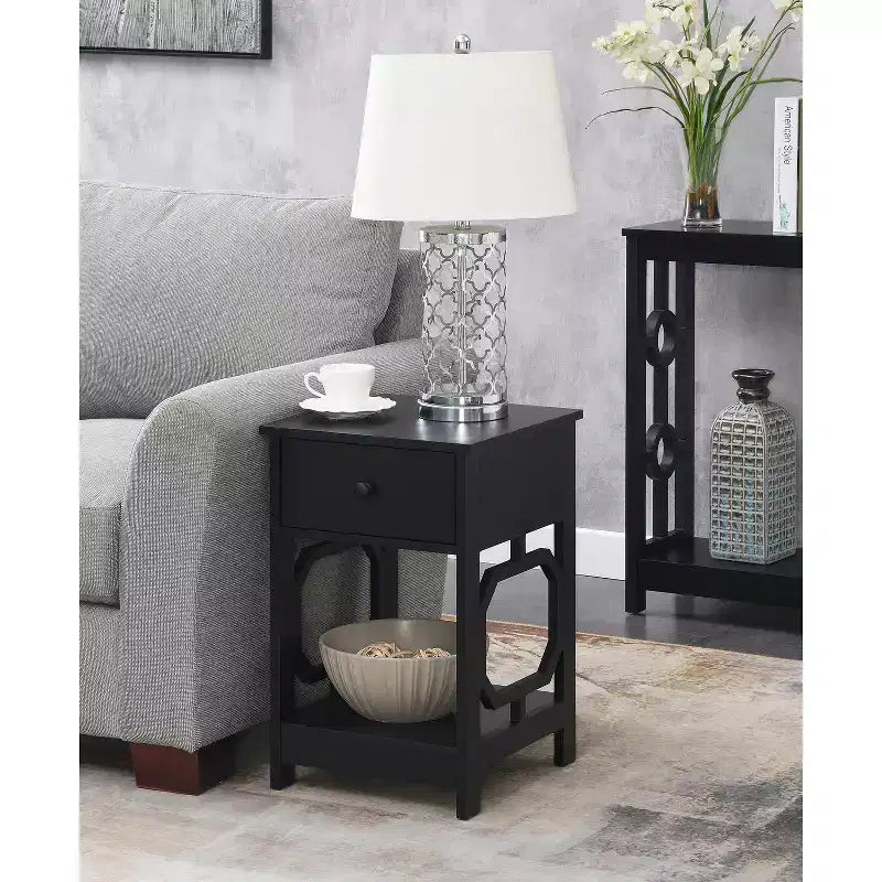HomeStock Rectangle Wood Table Top End Table 1 -piece
