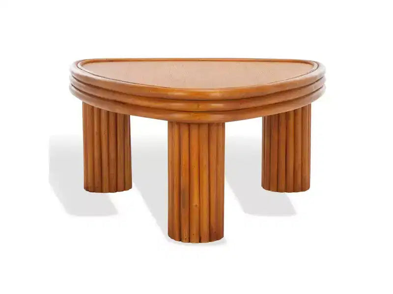 Bayard Rattan Triangle Coffe Table - CWK3009 - Natural - Safavieh Couture