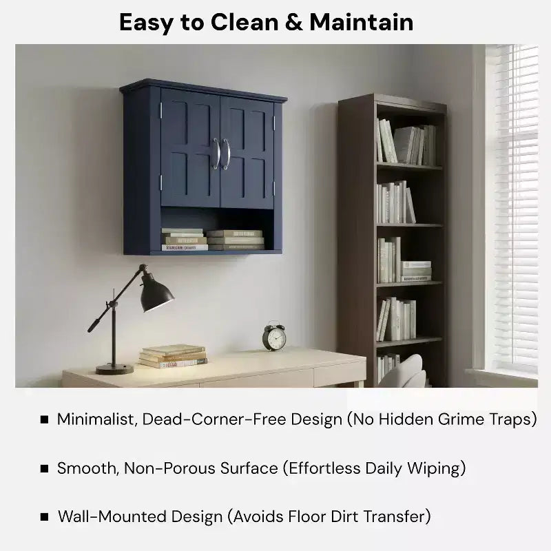 Christopher Knight Home Everett Modern Wood Wall Mounted Bathroom Storage Cabinet with Adjustable Shelve