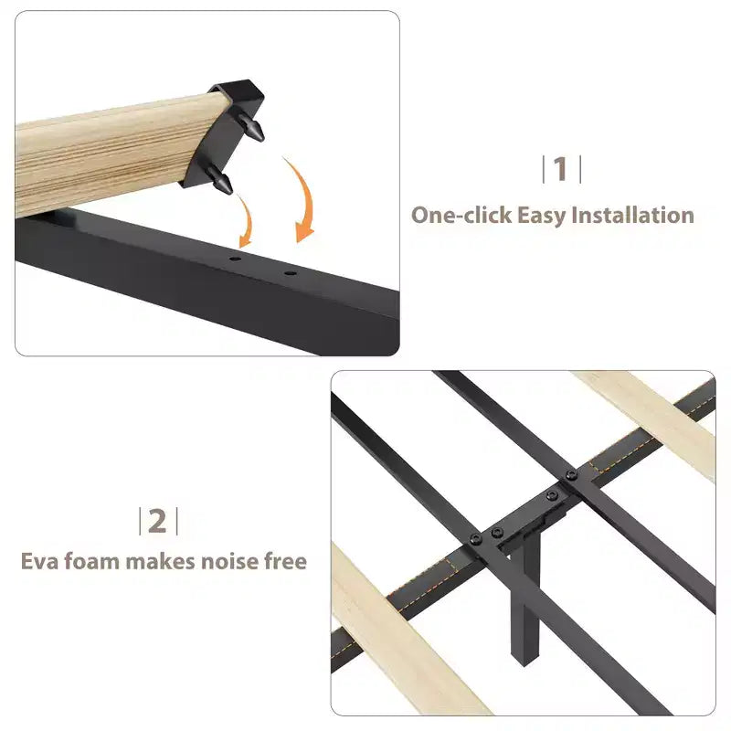 Soft Teddy Fleece Bed Frame with 2 Storage Drawers, Adjustable Headboard,No Box Spring Needed, Easy Assembly, Cloud Cream Color