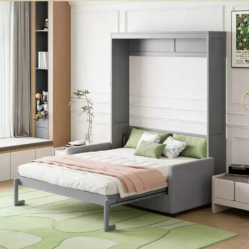 Luxystar Modern Full Size Murphy Bed with Couch