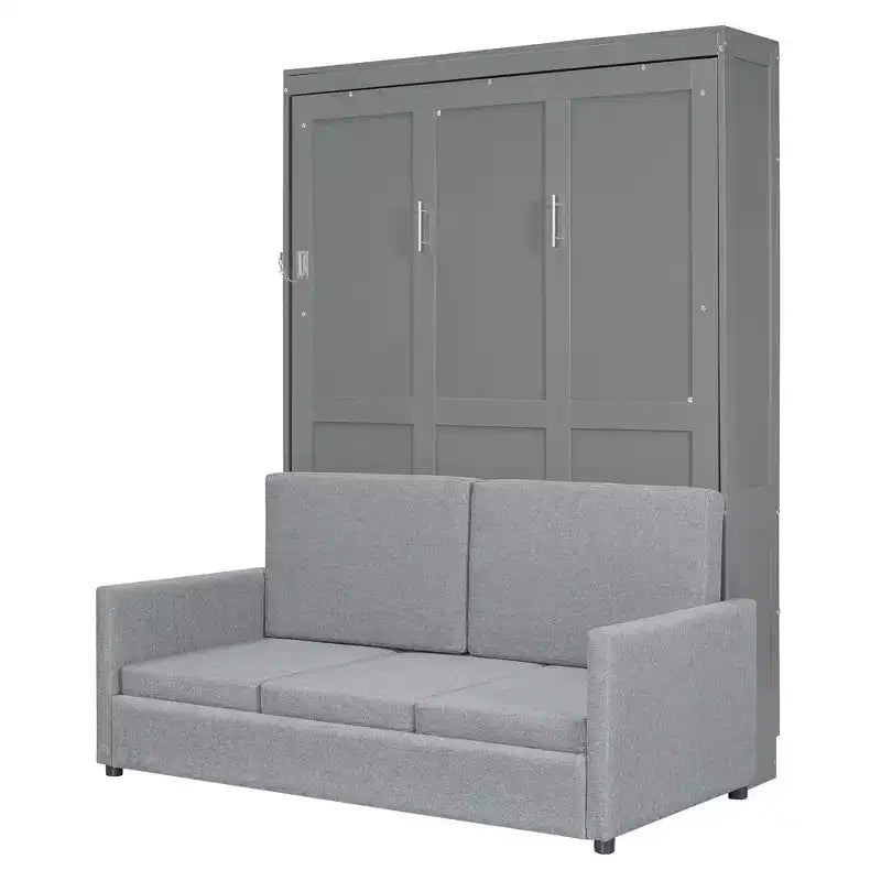 Luxystar Modern Full Size Murphy Bed with Couch