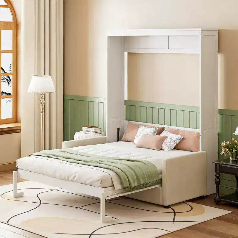 Luxystar Modern Full Size Murphy Bed with Couch