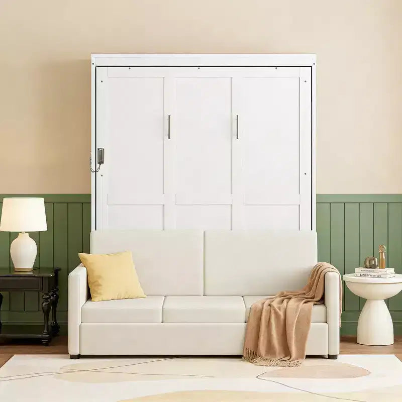 Luxystar Modern Full Size Murphy Bed with Couch