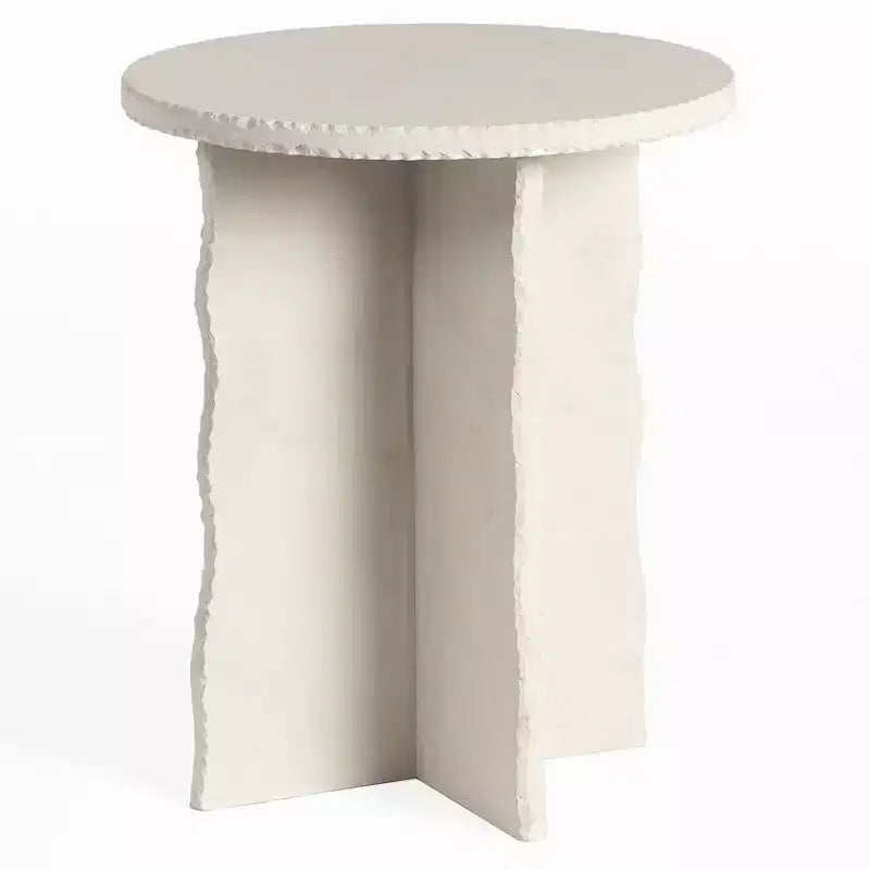 Raybrook Stone Accent Table - SFV5785 - Off White - Safavieh Couture