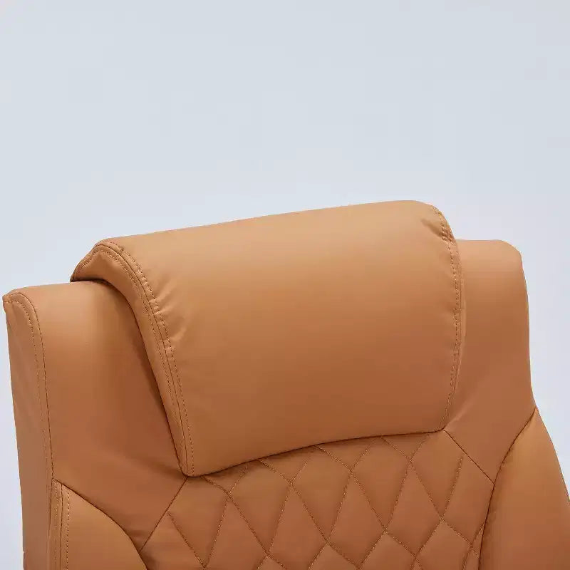 Leather Office Chair 350lbs - Ergonomic Executive Chair with Adjustable Lumbar & Flip-Up Armrests
