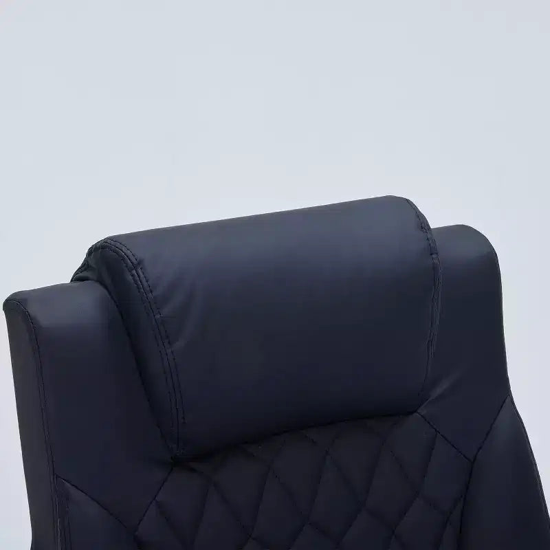 Leather Office Chair 350lbs - Ergonomic Executive Chair with Adjustable Lumbar & Flip-Up Armrests
