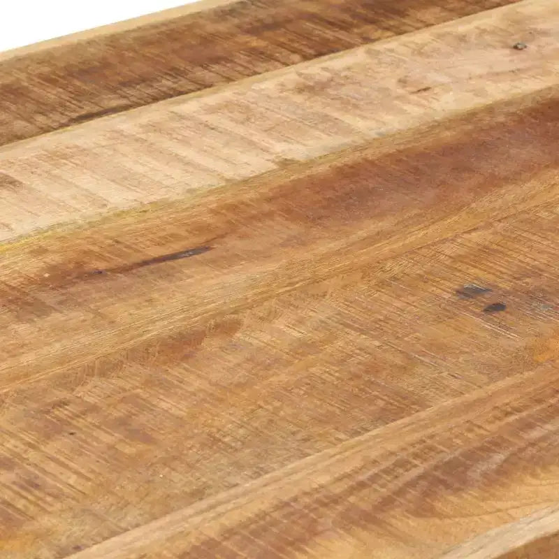 Colorful Solid Wood Dining Table with Steel Frame, Various Sizes