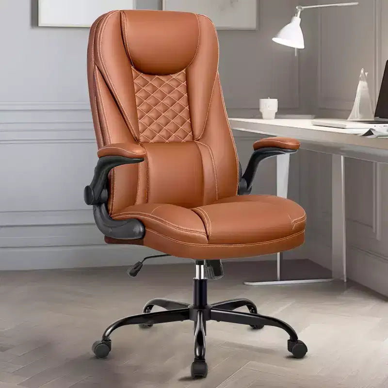 KERDOM Adjustable Office Desk Chair, Ergonomic Executive Chair with Padded Headrest and Armrests