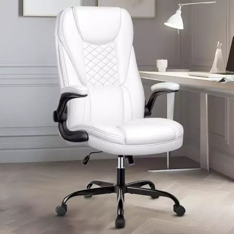 KERDOM Adjustable Office Desk Chair, Ergonomic Executive Chair with Padded Headrest and Armrests