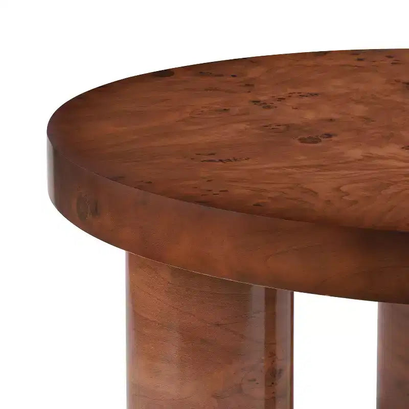 Christopher Knight Home Selene Modern Round Coffee Table with Sculptural 3-Leg Base
