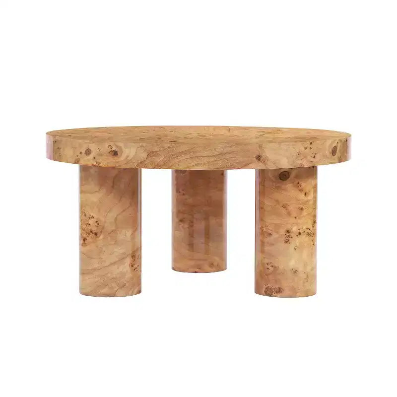 Christopher Knight Home Selene Modern Round Coffee Table with Sculptural 3-Leg Base