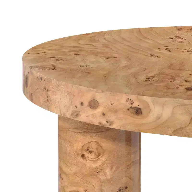 Christopher Knight Home Selene Modern Round Coffee Table with Sculptural 3-Leg Base
