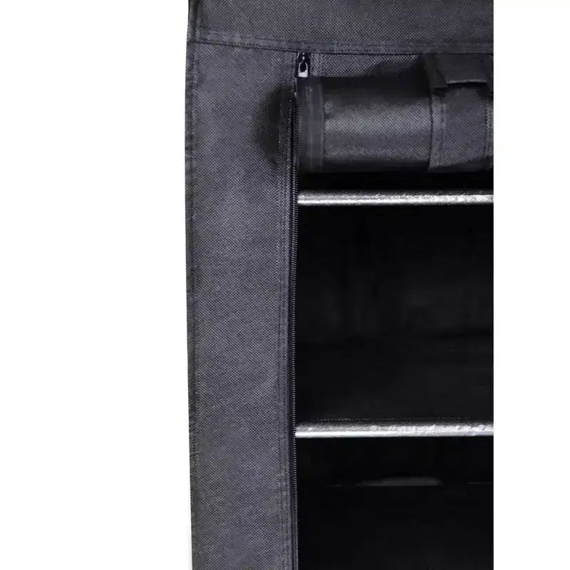 J&V TEXTILES Shoe Rack Organizer Tall Shoe Rack for Closet Entryway 4 Tier Non-Woven Cover Shoe Shelf Holds 12 Pairs