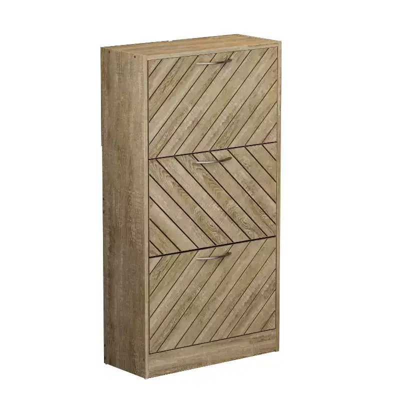 Famapy 3-Tiers Entryway Shoe Cabinet With Flipped Drawers