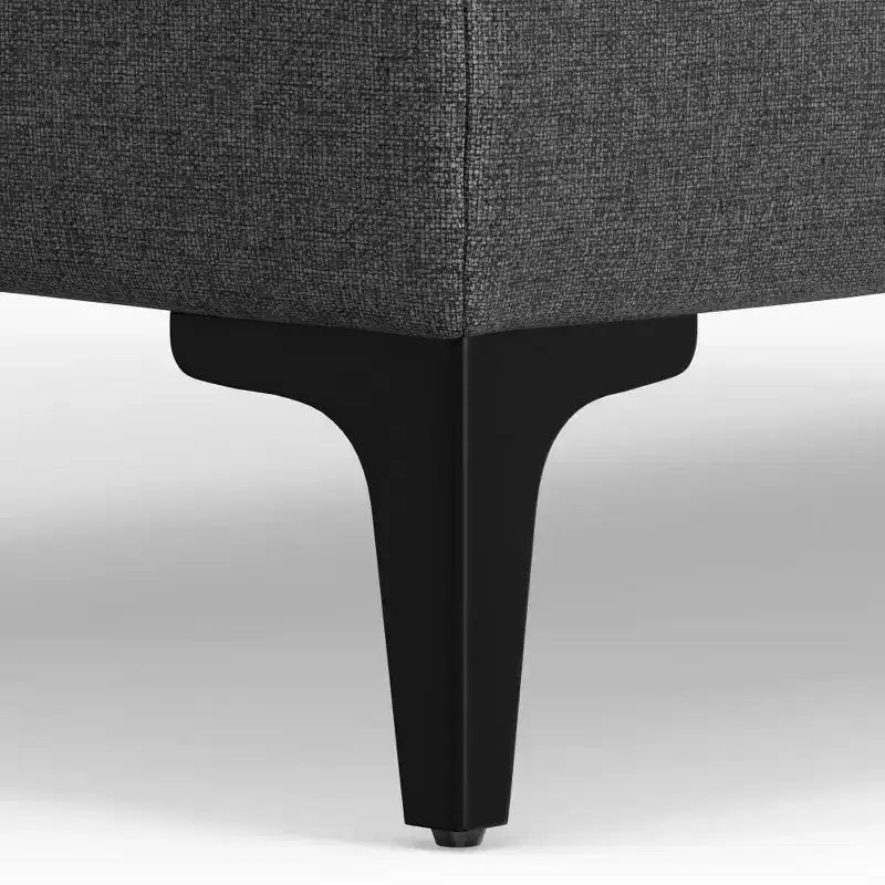 WyndenHall Lana Rectangular Mid-Century Ottoman Bench