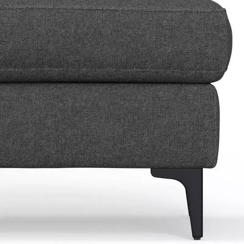 WyndenHall Lana Rectangular Mid-Century Ottoman Bench