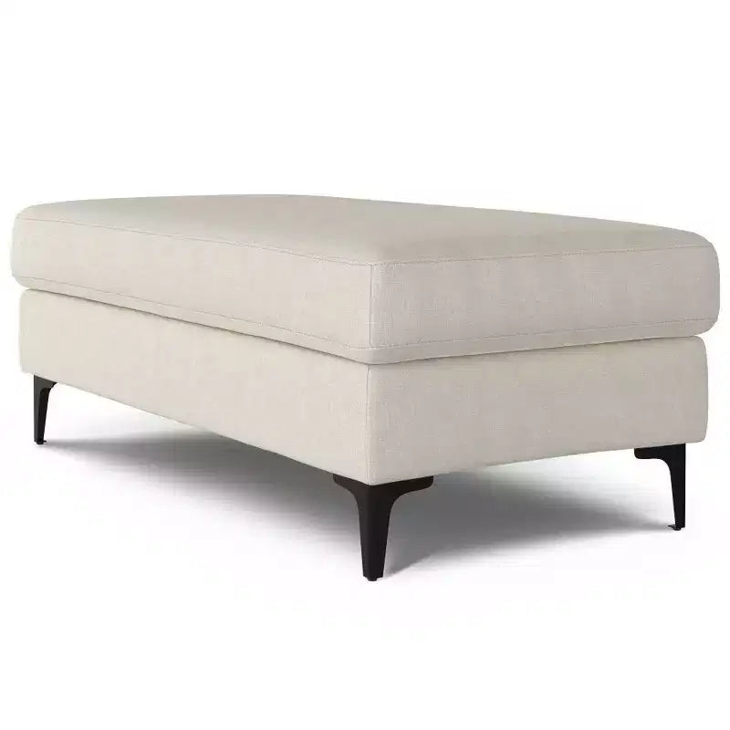 WyndenHall Lana Rectangular Mid-Century Ottoman Bench