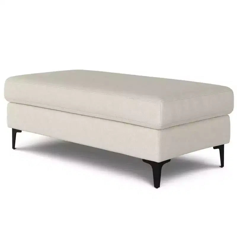 WyndenHall Lana Rectangular Mid-Century Ottoman Bench